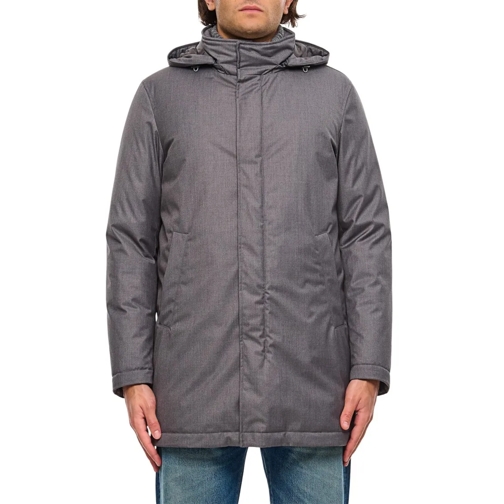 Herno Parka Jassen Sophisticated Outerwear Coat Grey