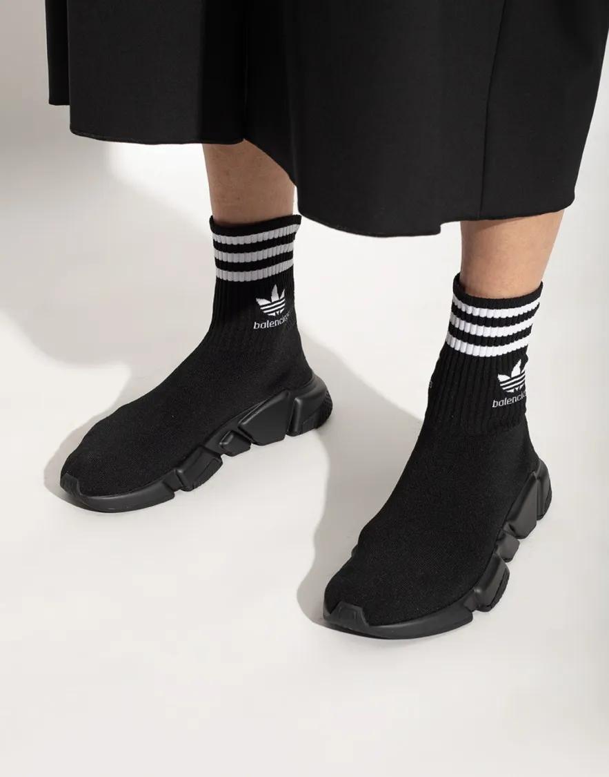 Thumbnail - Balenciaga Low-Top Sneaker - Balenciaga X Adidas Speed Sneakers - Gr. 38 (EU) - in Schwarz - für Damen