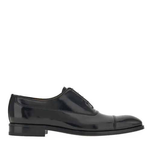 Salvatore Ferragamo Black Lace-Up Oxford Shoes Black Chaussures à lacets