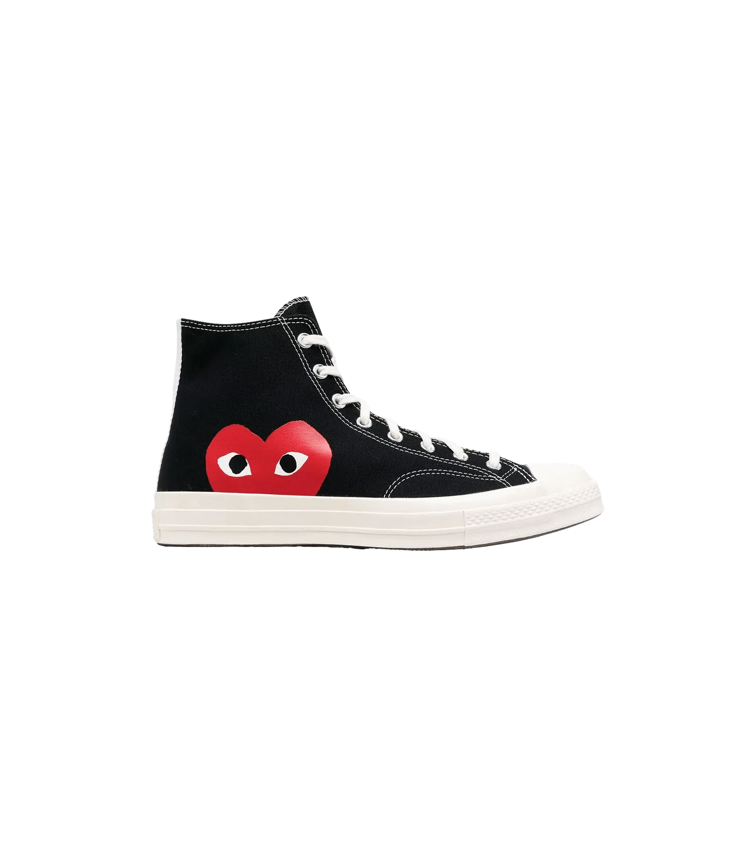 Comme des Garcons Play Sneakers - Big Heart Converse Chuck Taylor 70 High-Top-Sneake - Gr. 3 - in Schwarz - für Damen