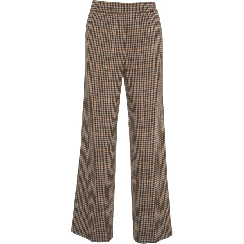 LIU JO  Palazzo trousers checked braun
