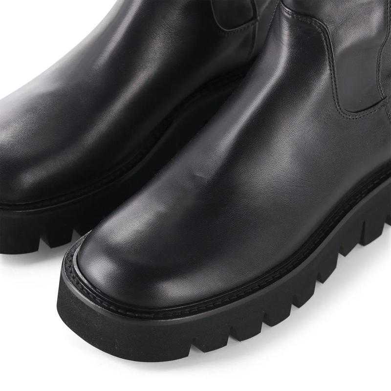 Agl Schuhe Steiefel luggie Stretch aus Leder schwarz(Image 3)