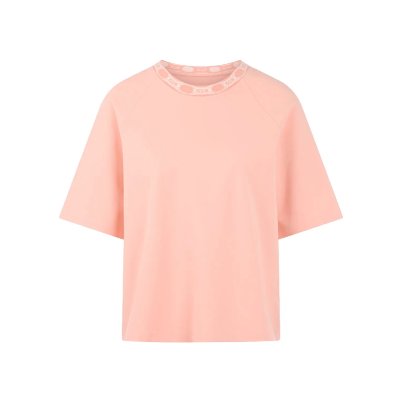 Marc Cain Top Oversize-Shirt aus Baumwoll-Mix pink