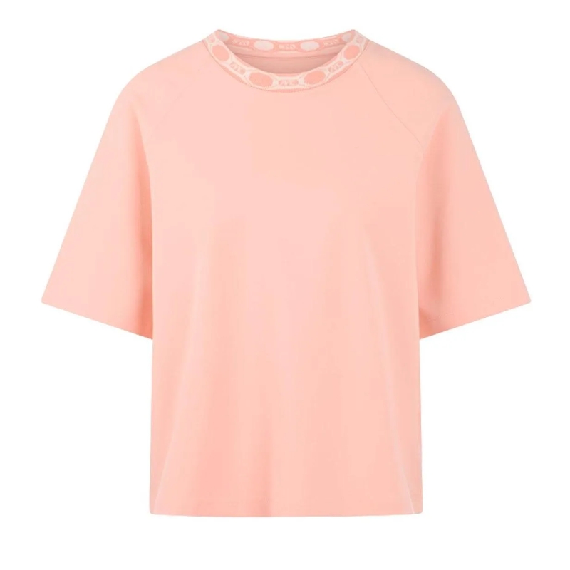 Marc Cain T-shirt Oversize-Shirt aus Baumwoll-Mix pink