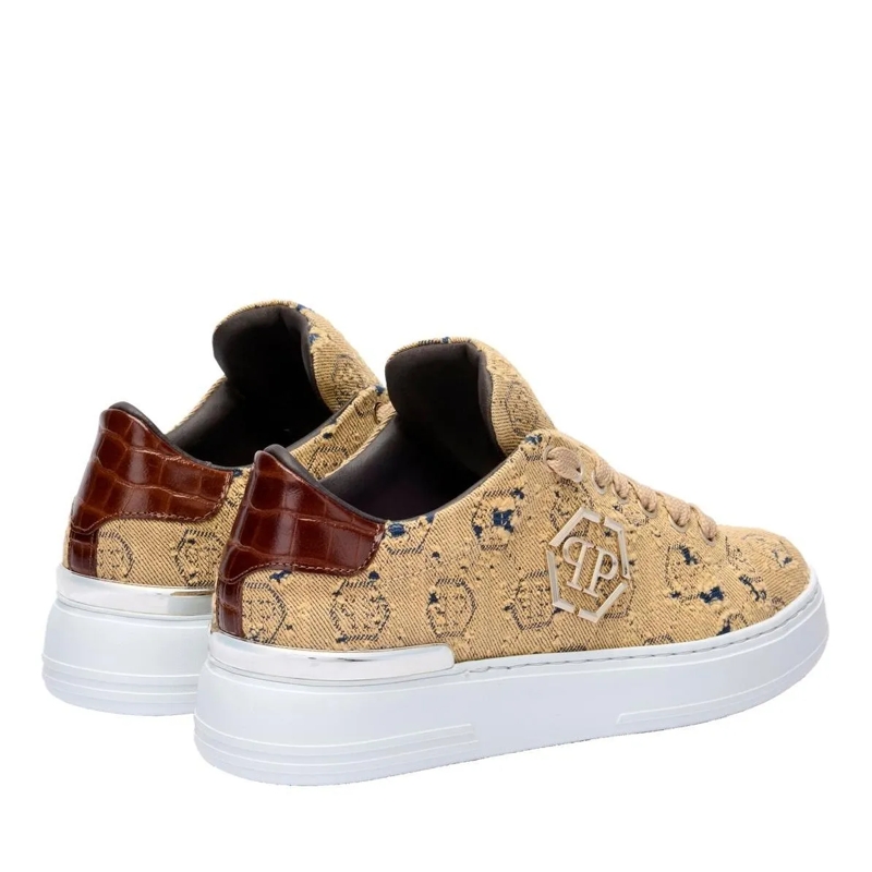 Philipp Plein Low-Top-Sneaker Entdecken Sie die Einzigartigkeit dieser Jacquard  braun(Image 3)