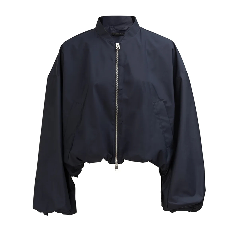 True Religion Daunenjacke - Lange Ärmel- Kastenförmiger Schnitt- Verstellb navy