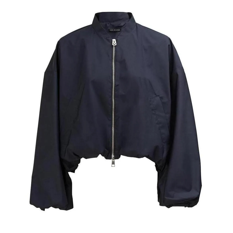 True Religion Daunenjacke - Lange Ärmel- Kastenförmiger Schnitt- Verstellb navy