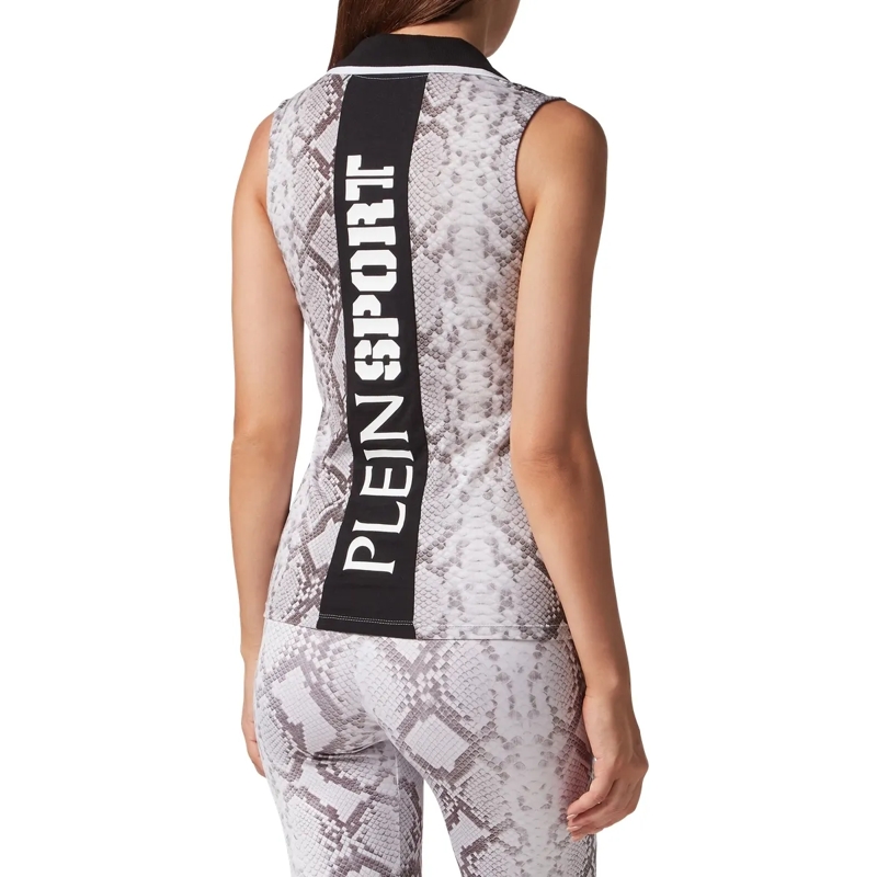 Plein Sport Top Poloshirt Python grau(Image 2)