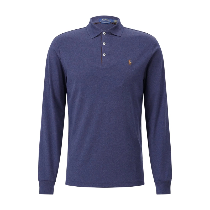 Polo Ralph Lauren Polo Langarm-Poloshirt mit Logo Dunkelblau