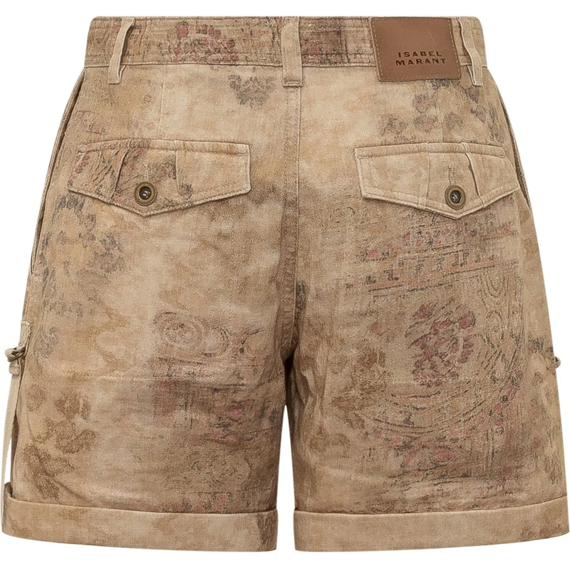 Isabel Marant Shorts Shorts con Tasche e Risvolto beige(Image 2)