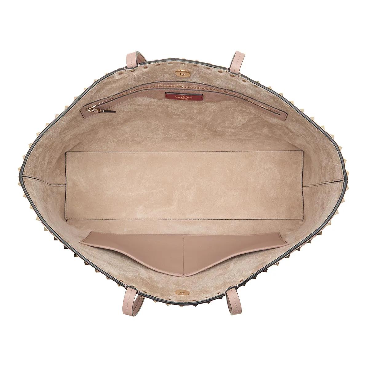 Valentino Garavani Shoppers Tote Rockstud in taupe