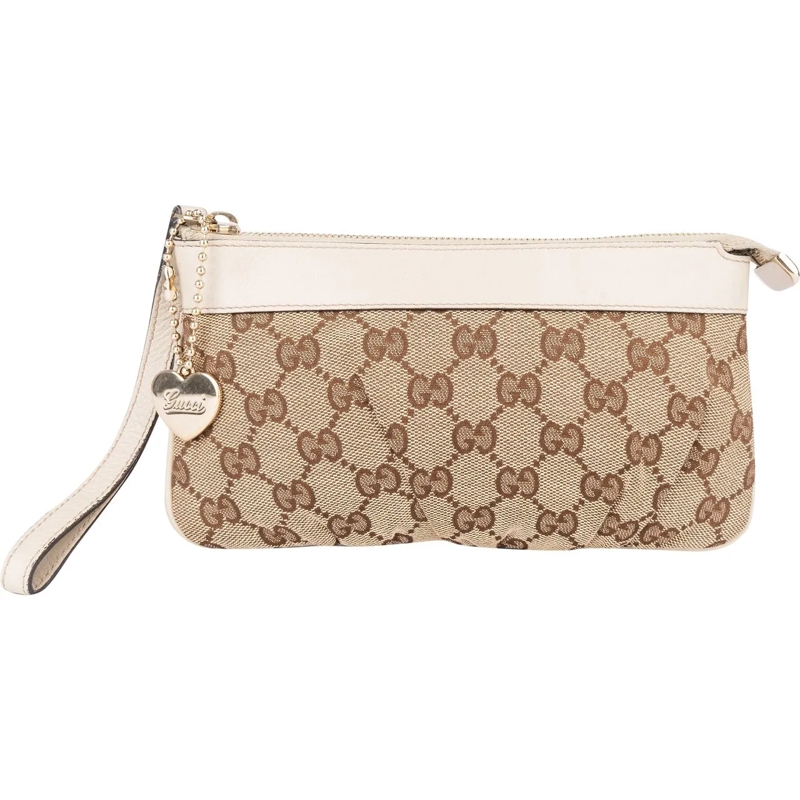Gucci Sac à bandoulière Gucci GG Monogram Heart Clutch braun