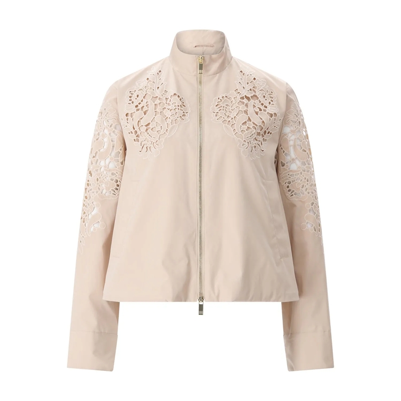 Riani Übergangsjacke Leichte Jacke mit Stickereien beige