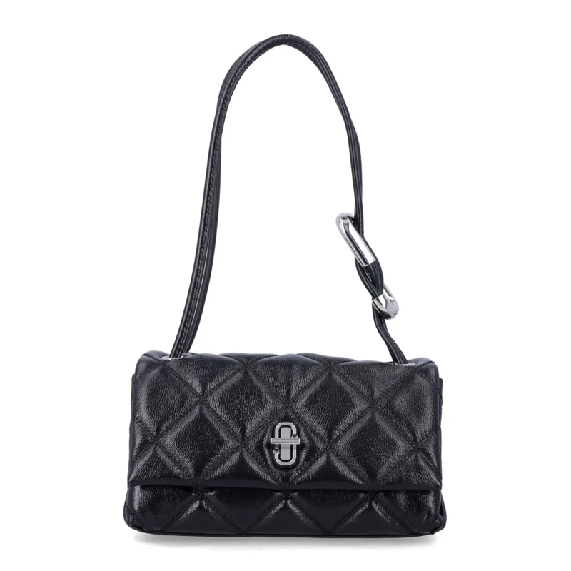 Marc Jacobs Schultertasche Quilted Mini Dual Leather Shoulder Bag Black