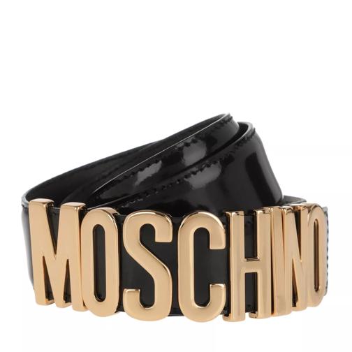 Moschino Cintura Nero Läderskärp