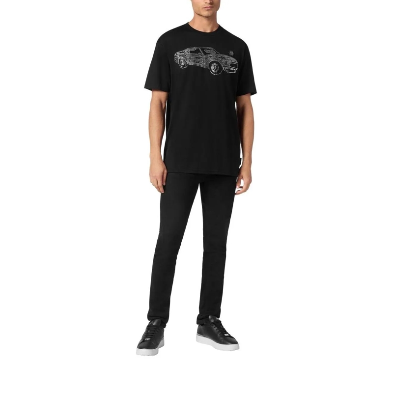 Philipp Plein T-Shirt T-Shirt Racing Mit Schmucksteinen schwarz(Image 2)