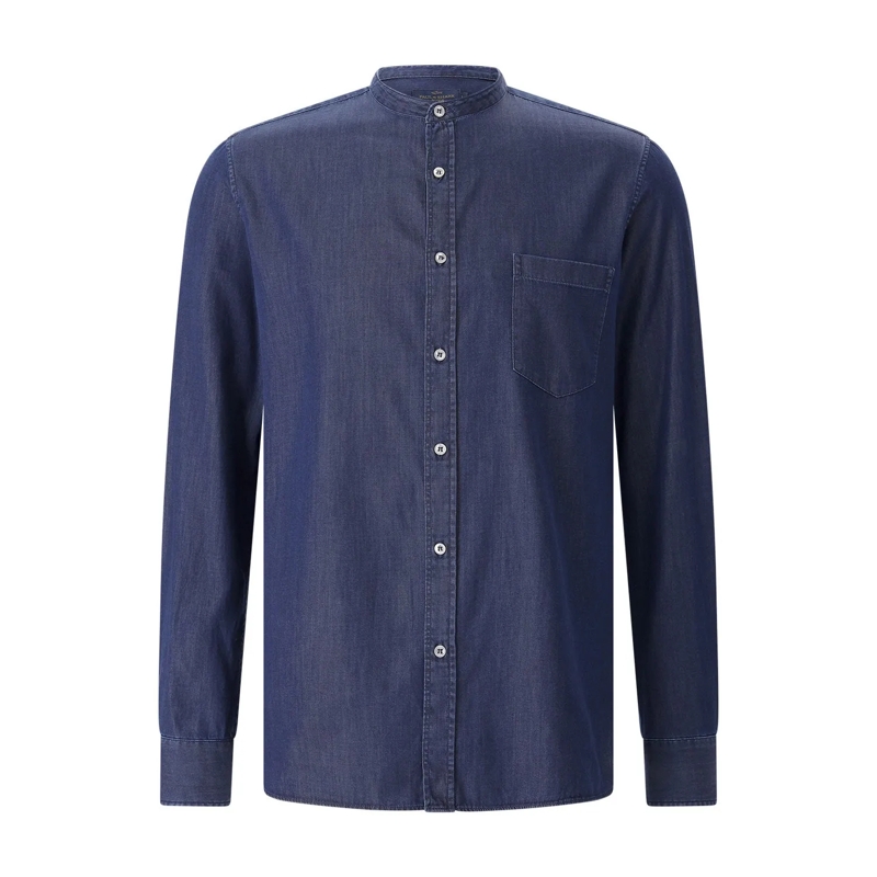 Paul & Shark Chemise Jeans-Hemd aus Baumwolle blau