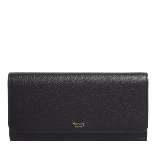 Mulberry Continental Wallet Classic Grain Black Portefeuille continental