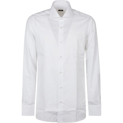 Barba Napoli Legere Oberteile Long Sleeve Neck Shirt White weiß