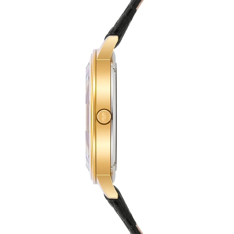 Rhodenwald & Söhne Automatikuhr Damen Armbanduhr Lucrezia Echtleder gold(Image 3)