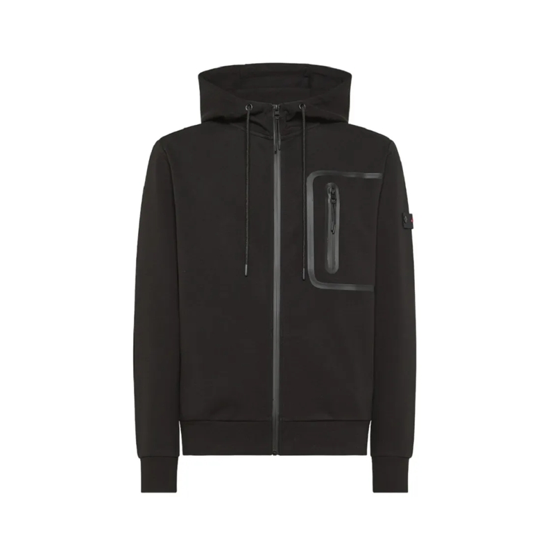 Peuterey  Central Zip Hooded Sweatshirt Black