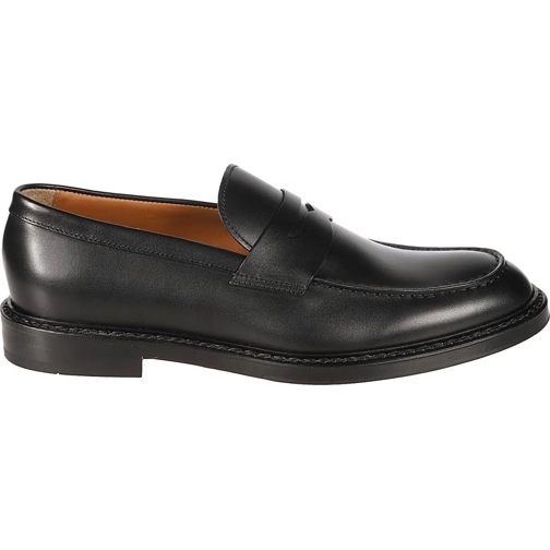 Doucal's Low-Top Sneaker Penny Loafers Black schwarz