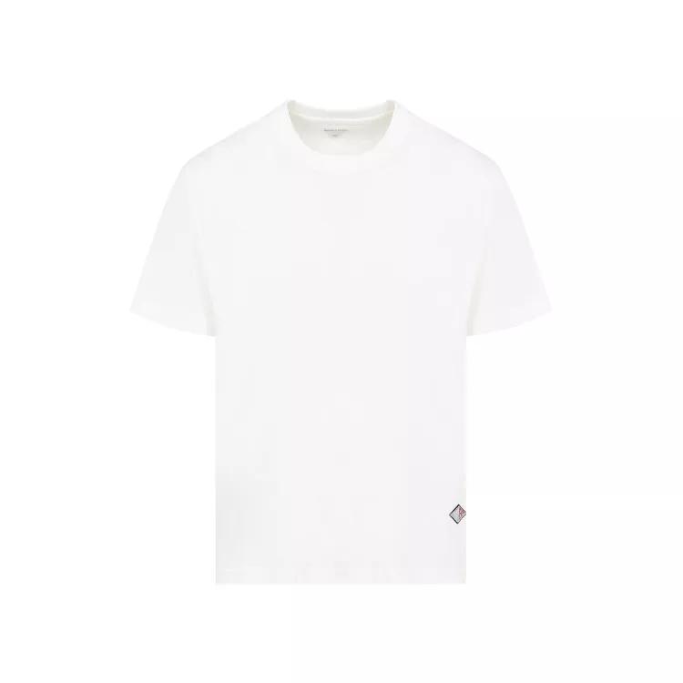 Bottega Veneta - Chalk White Cotton T-Shirt - Größe L - weiß