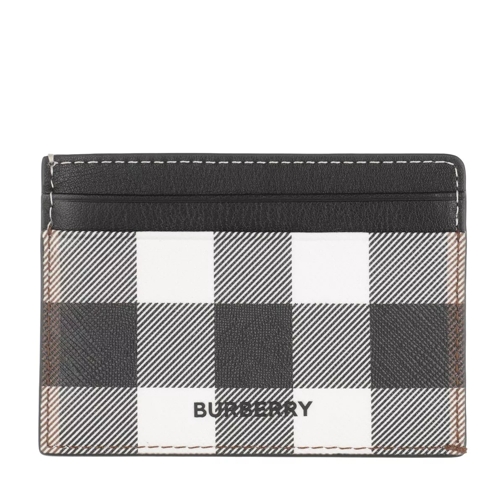 Burberry Kier Cardholder Checked Dark Birch Brown Bi-Fold Portemonnee