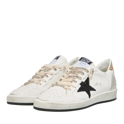 Golden Goose Ballstar White Black Gold Ice lage-top sneaker