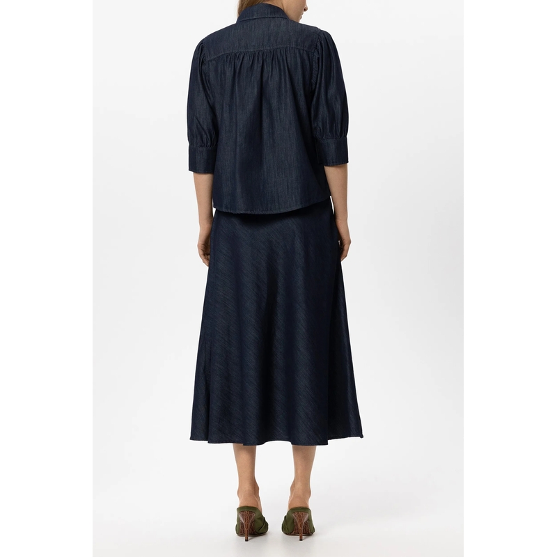 Luisa Cerano Top Denim-Bluse navy(Image 4)
