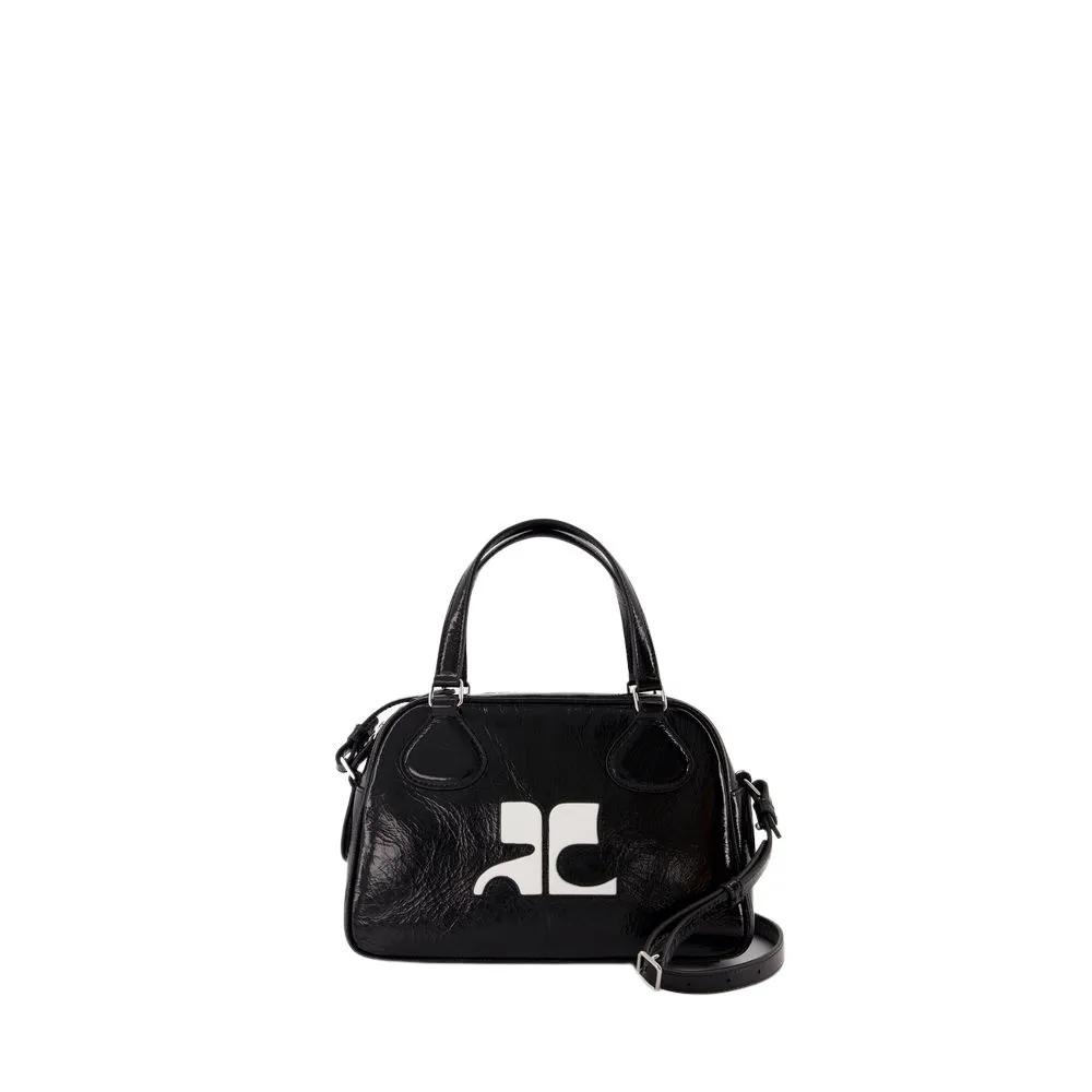 Courrèges Shopper - Reedition Bowling Bag - Leather - Black - Gr. unisize - in Schwarz - für Damen