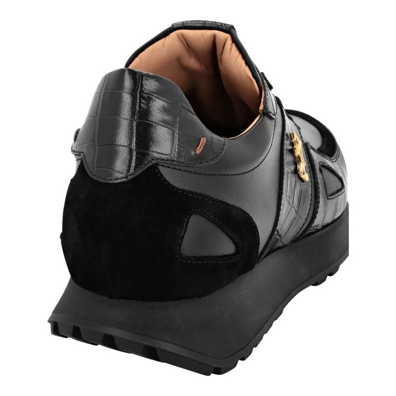 BILLIONAIRE Low-Top-Sneaker Läufer &Amp Crocco Geprägt schwarz(Image 4)