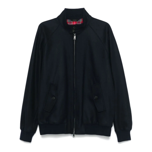 Baracuta Bomberjacken Navy Blue Logo Jacket Blue