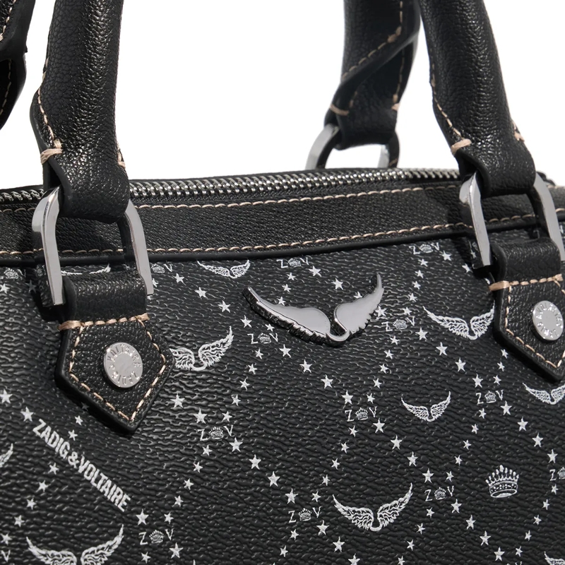 Zadig & Voltaire Bowling Bag Xs Sunny Vibe Monogram Black(Image 5)