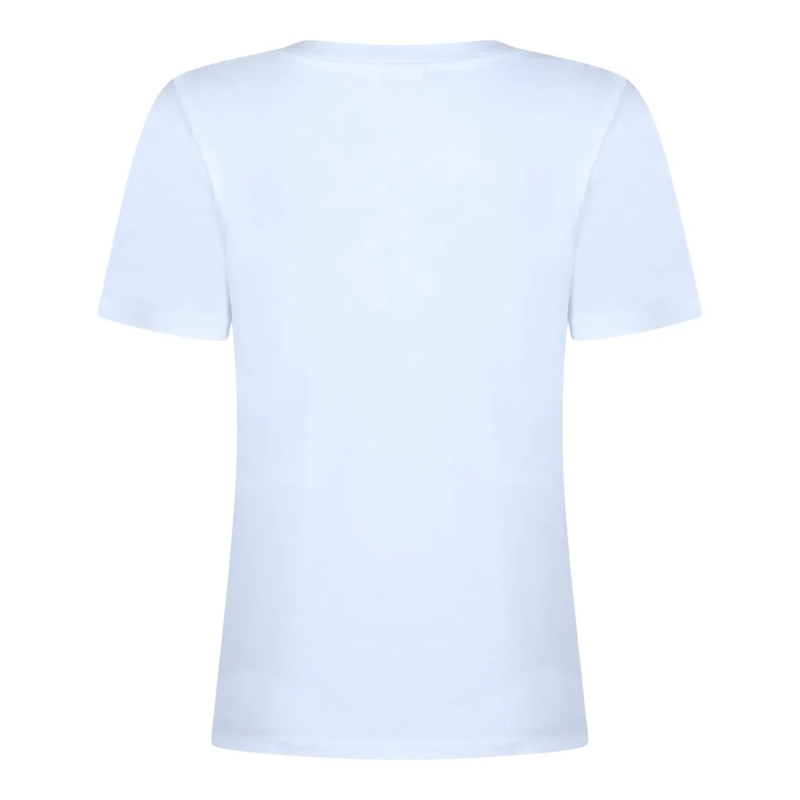 Chloé T-Shirt White Cotton T-Shirt Blue(Image 4)