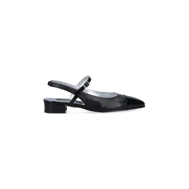 Carel Paris Mules "Oceano" Slingback Mules – Black Black