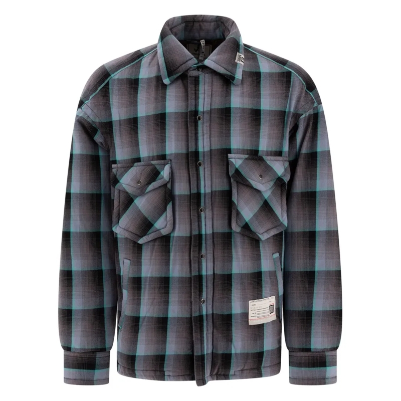 Maison Mihara Yasuhiro  Padded Check Overshirt Multicolor