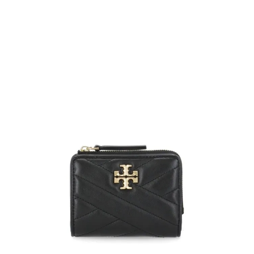 Tory Burch Leather Wallet Black Bi-Fold Portemonnaie