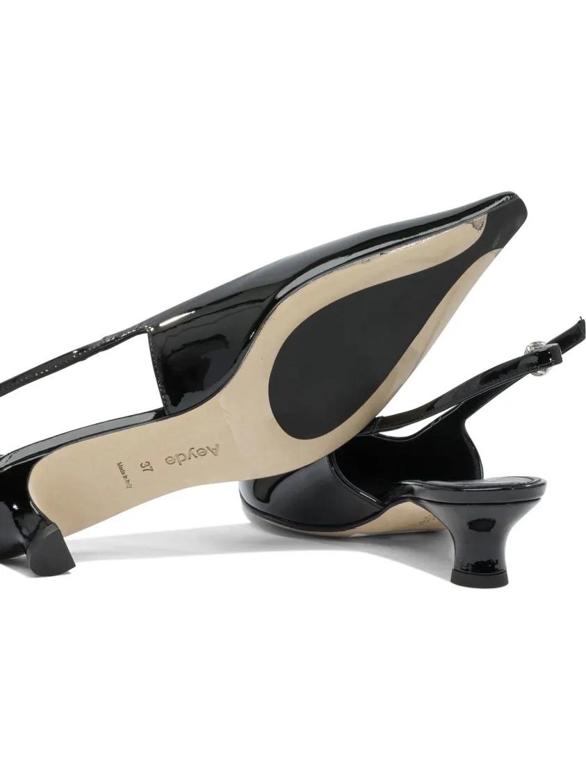 Thumbnail - Aeydē Hohe Schuhe - Pointed Toe Heeled Pumps With Slingback Strap - Gr. 35 (EU) - in Schwarz - für Damen