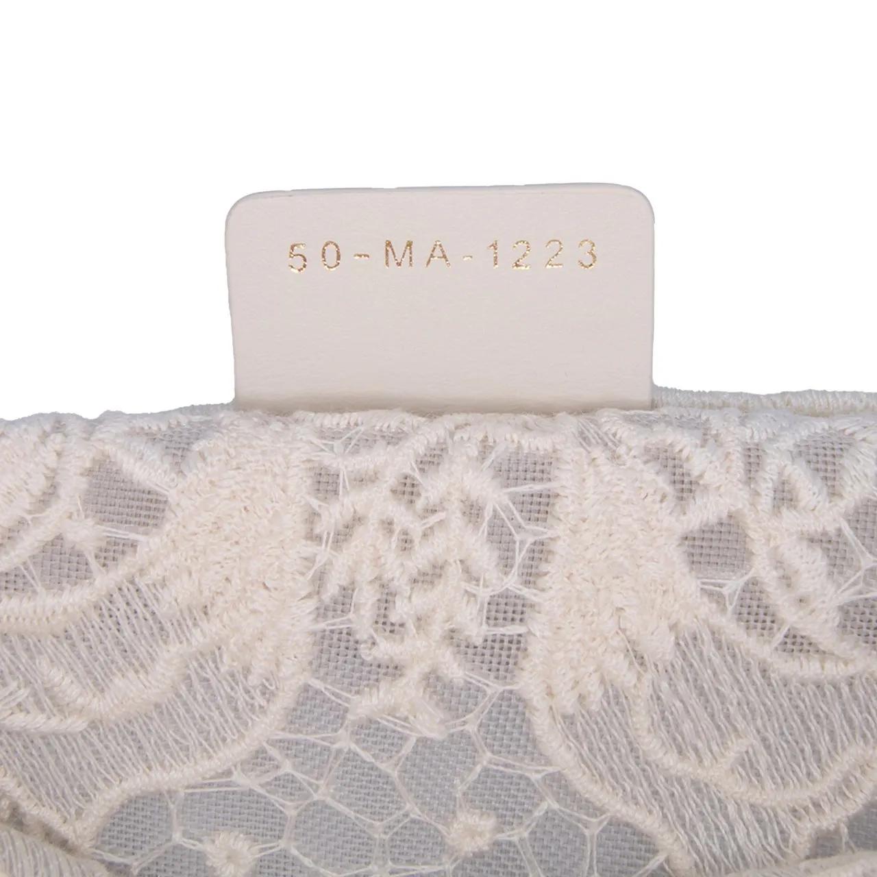 Thumbnail - Christian Dior Shopper - Medium Canvas D Lace Sun Embroidery Book Tote - Gr. unisize - in Weiß - für Damen