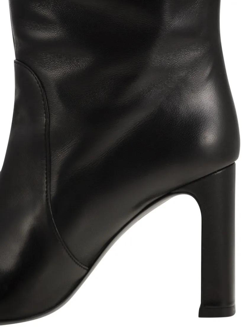Thumbnail - Stuart Weitzman Stiefel - Babette - Leather Tube Boot - Gr. 39,5 (EU) - in Schwarz - für Damen