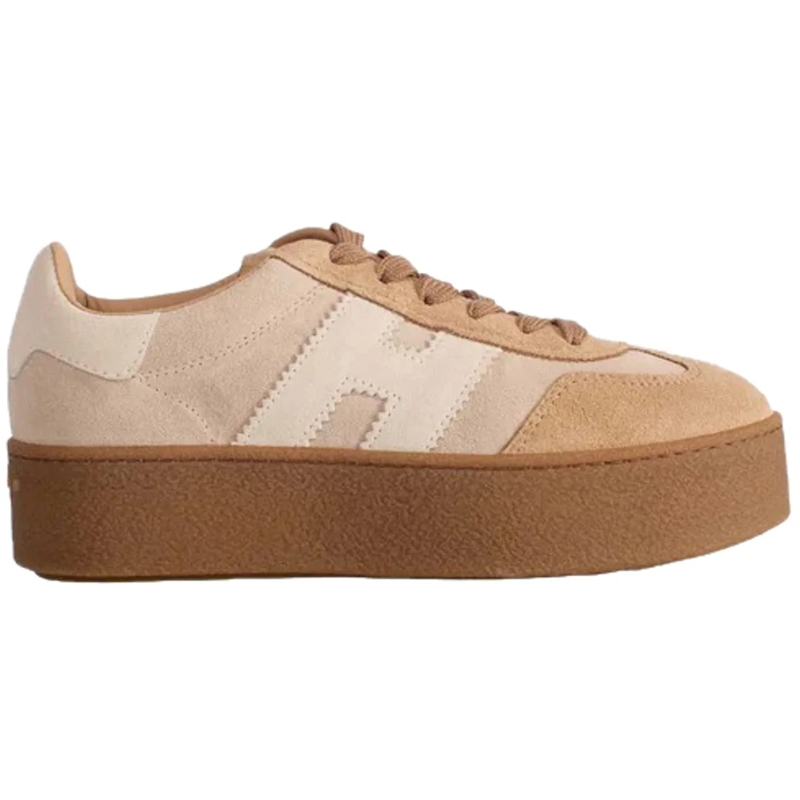 Hogan Low-Top-Sneaker Flat Shoes Beige beige