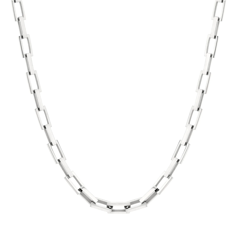 Liebeskind Berlin Mittellange Halskette Edelstahl Halskette silber