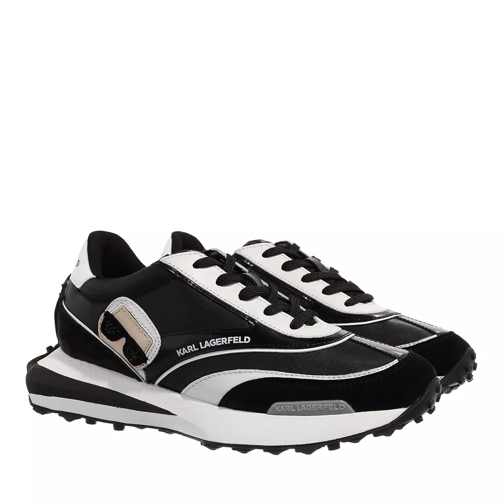 Karl Lagerfeld ZONE Ikon Low Runner Black Leather & Suede Low-Top Sneaker