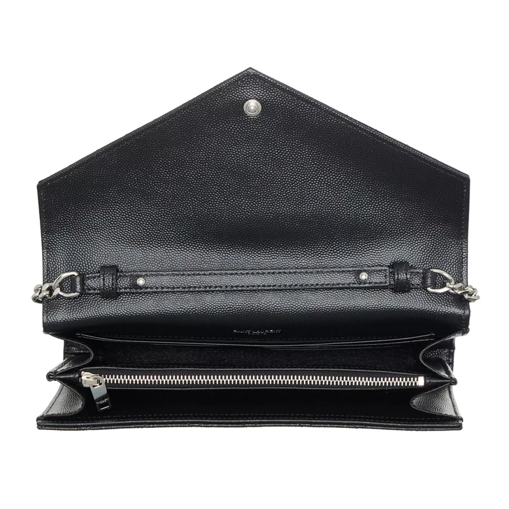 Saint Laurent Ysl Chain Wallet Monogram Black Crossbody Bag