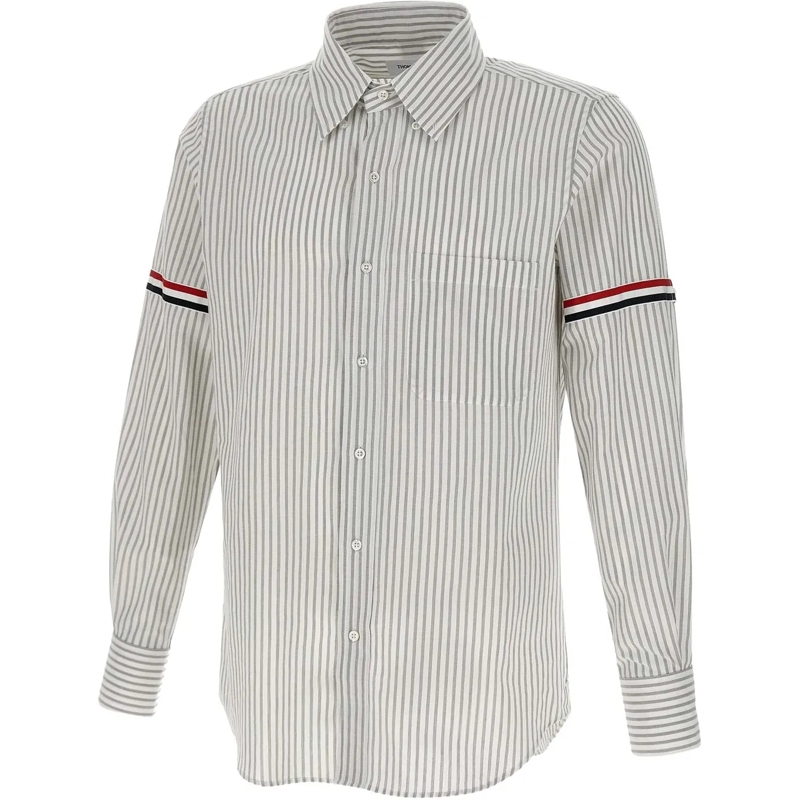Thom Browne Haut décontracté Shirts Grey mehrfarbig