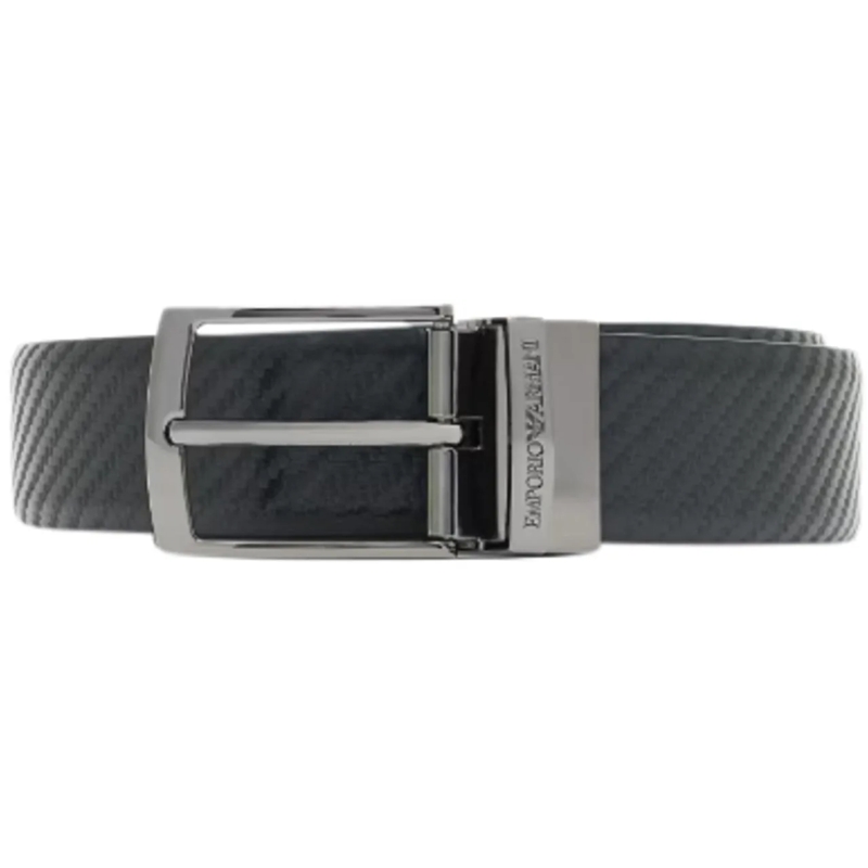 Emporio Armani Ceinture en cuir Belts Black schwarz