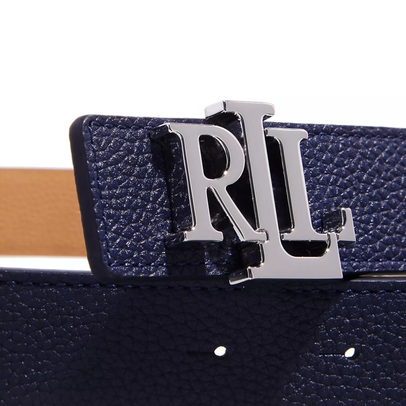 Lauren Ralph Lauren Ledergürtel Rev Lrl 30 Belt Medium Refined Navy/Camel(Image 5)