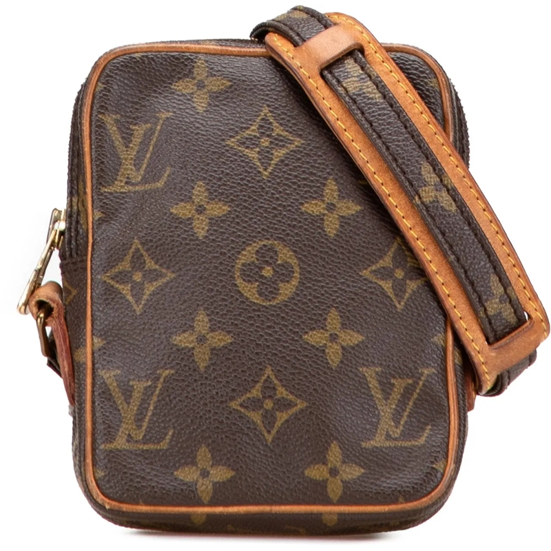 Louis Vuitton Schultertasche Monogram Mini Danube braun