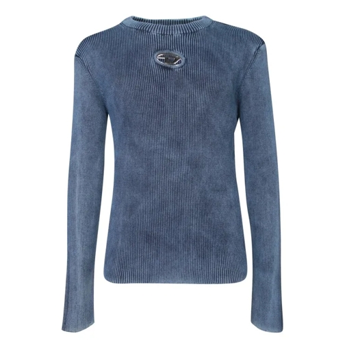 Diesel  Ribbed Long Sleeves Sweater Blue